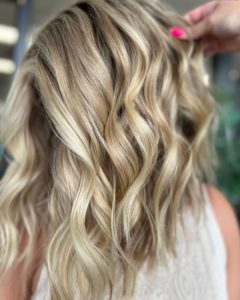 Balayage and Highlights blonde highlights columbus IN