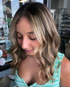 Balayage and Highlights face framing highlights columbus IN 1