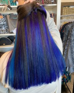 Hair Color blue and purple hair columbus IN