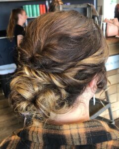 Haircut & Style bridal party updo