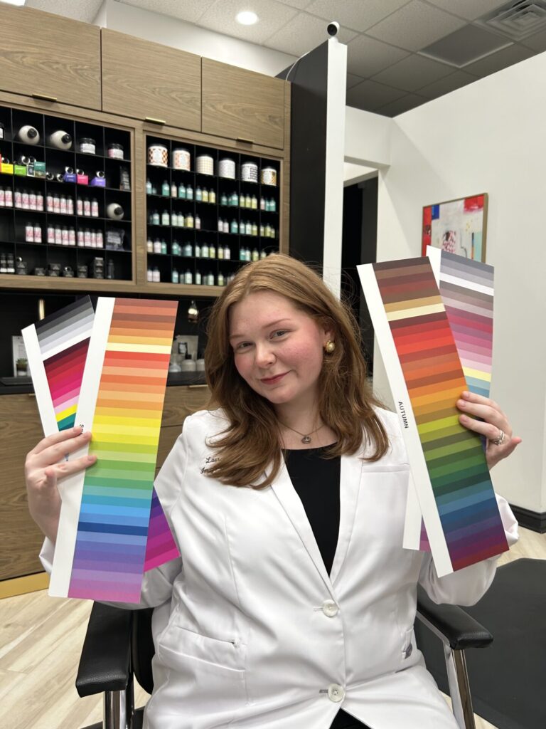 Blondies image consulting color analysis at Blondies Salon and Spa